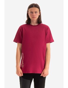 Maharishi t-shirt bawełniany kolor fioletowy z nadrukiem 9752.PLUM-PLUM