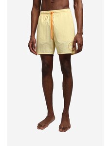 Napapijri szorty kąpielowe męskie kolor żółty gładkie NA4G5C.YB5-YB5