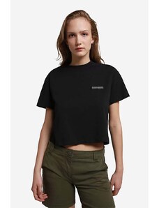 Napapijri t-shirt bawełniany kolor czarny NA4G97.041-041