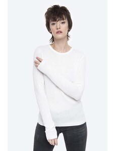 Norse Projects sweter bawełniany kolor biały lekki NW45.0198.0957-0957