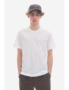 Norse Projects t-shirt męski kolor biały z nadrukiem N01.0640.0001-0001