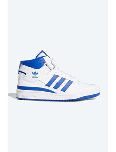 adidas Originals sneakersy skórzane Forum Mid FY4976 kolor biały