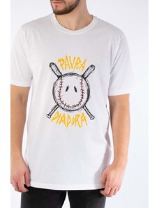 Diadora t-shirt bawełniany x Paura Logo kolor biały z nadrukiem 502.176766-20002