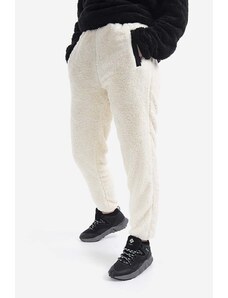 Carhartt WIP spodnie dresowe W Jackson Sweat Pant kolor beżowy proste high waist I029567.-WAX/BLACK