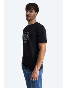Norse Projects t-shirt bawełniany Niels Teknisk Logo kolor czarny z nadrukiem N01.0570.9999-9999