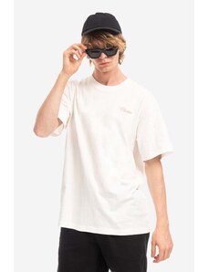 CLOTTEE t-shirt bawełniany Script SS Tee kolor biały gładki CTTE1001.WHITE-WHITE