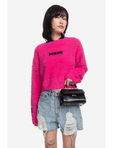 KSUBI sweter damski kolor różowy WPS23KW001-ROZOWY