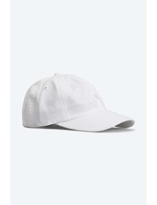 Norse Projects czapka z daszkiem bawełniana kolor biały gładka N80.0001.0001-0001
