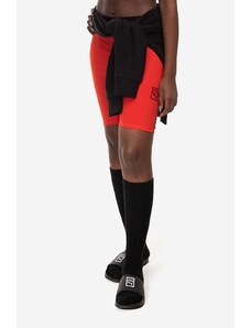 Puma szorty x Vogue Tight Shorts damskie kolor czerwony z aplikacją high waist 535080.95-CZERWONY