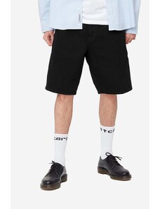 Carhartt WIP szorty bawełniane Single Knee kolor czarny I027942.BLACK-BLACK