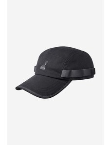 Kangol czapka z daszkiem bawełniana Wax Utility 5 Panel kolor czarny z aplikacją K5329-BLACK