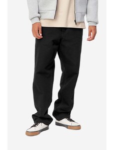 Carhartt WIP spodnie bawełniane kolor czarny proste I031220-BLACK