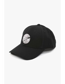 Alpha Industries czapka z daszkiem bawełniana Nasa Cap kolor czarny z aplikacją 186903.03-CZARNY