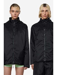 Rains kurtka Fuse Jacket 15400 damska kolor czarny przejściowa oversize 15400-BLACK.