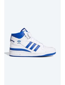 adidas Originals sneakersy skórzane Forum Mid J FZ2085 kolor biały