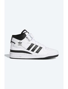 adidas Originals sneakersy skórzane Forum Mid J FZ2083 kolor biały