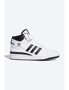 adidas Originals sneakersy skórzane Forum Mid FY7939 kolor biały