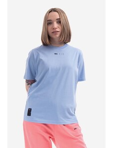 MCQ t-shirt bawełniany kolor niebieski 624665RSJ785355-BLUE