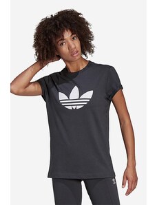 adidas Originals t-shirt bawełniany kolor czarny wzorzysty HU1629-CZARNY