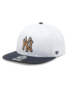 Czapka z daszkiem 47 Brand MLB New York Yankees Corkscrew 47 CAPTAIN B-CORKS17WBP-WH White