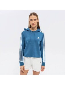 Adidas Bluza Z Kapturem W 3S Ft Cro Hd Damskie Ubrania Bluzy HC9136 Niebieski