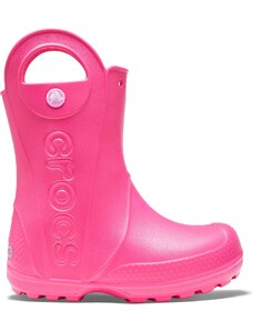 Dziecięce buty Crocs HANDLE It Rain Boot różowe