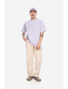 Taikan t-shirt bawełniany kolor fioletowy gładki TT0001.LAV-LAV
