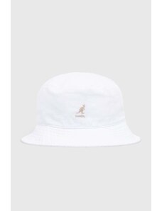 Kangol kapelusz bawełniany Kapelusz Kangol Washed Bucket K4224HT WHITE kolor biały bawełniany K4224HT-WHITE