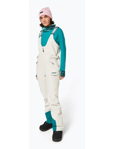 Spodnie snowboardowe damskie Oakley TC Dharma Softshell Bib arctic white