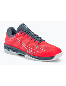Buty do tenisa damskie Mizuno Wave Exceed Light AC Fierry Coral 2/White/China Blue 61GA221958