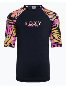Koszulka do pływania dziecięca ROXY Active Joy Lycra anthracite zebra jungle girl