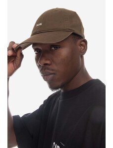 Wood Wood czapka z daszkiem bawełniana Low profile twill cap kolor brązowy gładka 12110804.7083