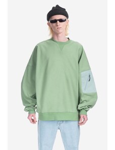 A.A. Spectrum bluza Geoflow Sweater kolor zielony z nadrukiem 81230815-ZIELONY