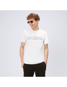Umbro T-Shirt Fw Linear Logo Graphic Męskie Ubrania Koszulki 66199U-13V Biały