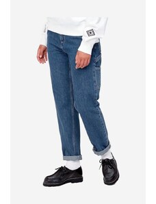 Carhartt WIP jeansy I025268 W Pierce Pant damskie high waist I025268-BLUESTONE