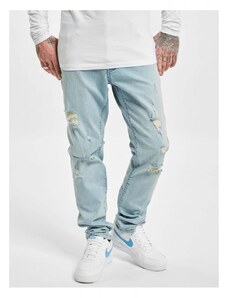 URBAN CLASSICS Męskie jeansy Def Theo Slim Fit Jeans - niebieski