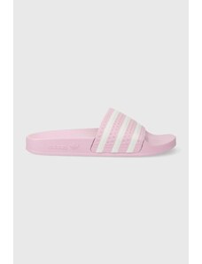 adidas Originals klapki Adilette damskie kolor różowy IE9618