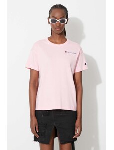 Champion t-shirt damski kolor różowy 114167-KK002