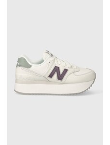 New Balance sneakersy skórzane WL574ZFG kolor biały