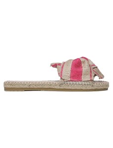 Espadryle Manebi Sandals With Knot G 4.5 JK Bold Pink Stripes On Natural