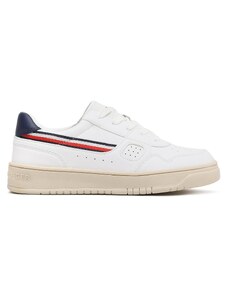 Sneakersy Tommy Hilfiger Stripes Low Cut Lace-Up Sneaker T3X9-32848-1355 S White 100