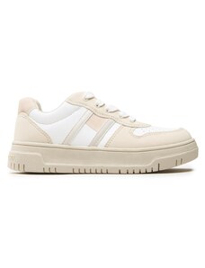 Sneakersy Tommy Hilfiger Flag Low Cut Lace-Up Sneaker T3X9-32870-1467 M Beige/White X044