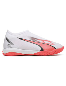 Buty Puma Ultra Match+ Laceless Junior Indoor Soccer 107517 01 White