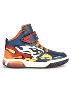 Sneakersy Geox J Inek Boy J369CB 0BU11 C0659 D Navy/Orange