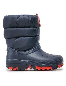 Śniegowce Crocs Classic Neo Puff Boot K 207684 Navy/Blue Marine