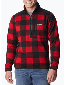 Bluza polarowa męska Columbia Sweater Weather II Printed mountain red check print