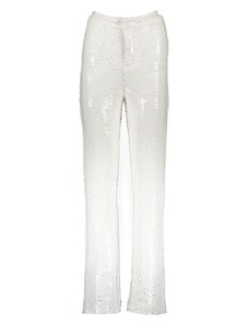 Gina Tricot Spodnie w kolorze kremowym