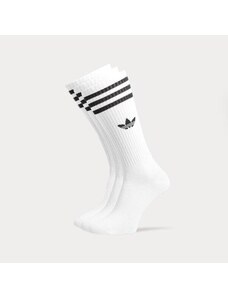 Adidas Skarpety 3-Pack Solid Socks High Crew Damskie Akcesoria Skarpetki IJ0734 Biały