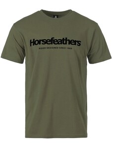 Zielony t-shirt męski Horsefeathers Quarter