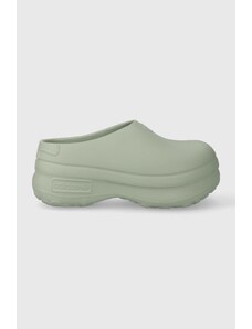 adidas Originals klapki Adifom Stan Smith Mule IE7053 damskie kolor zielony na platformie